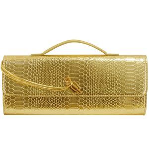 Gold Woven Croc Clutch – Weddings